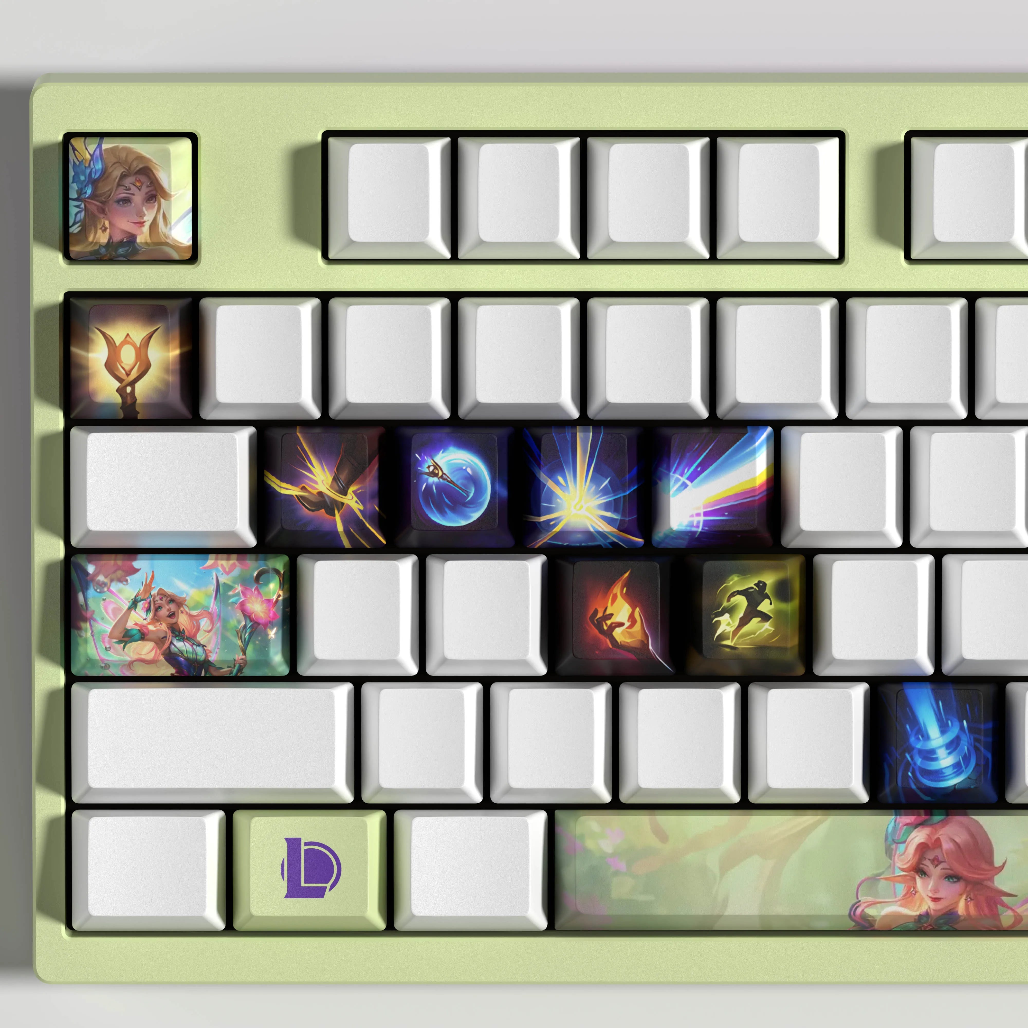 NEW SPECIAL EDITION League of Legends Lux Keycaps – 14 Key