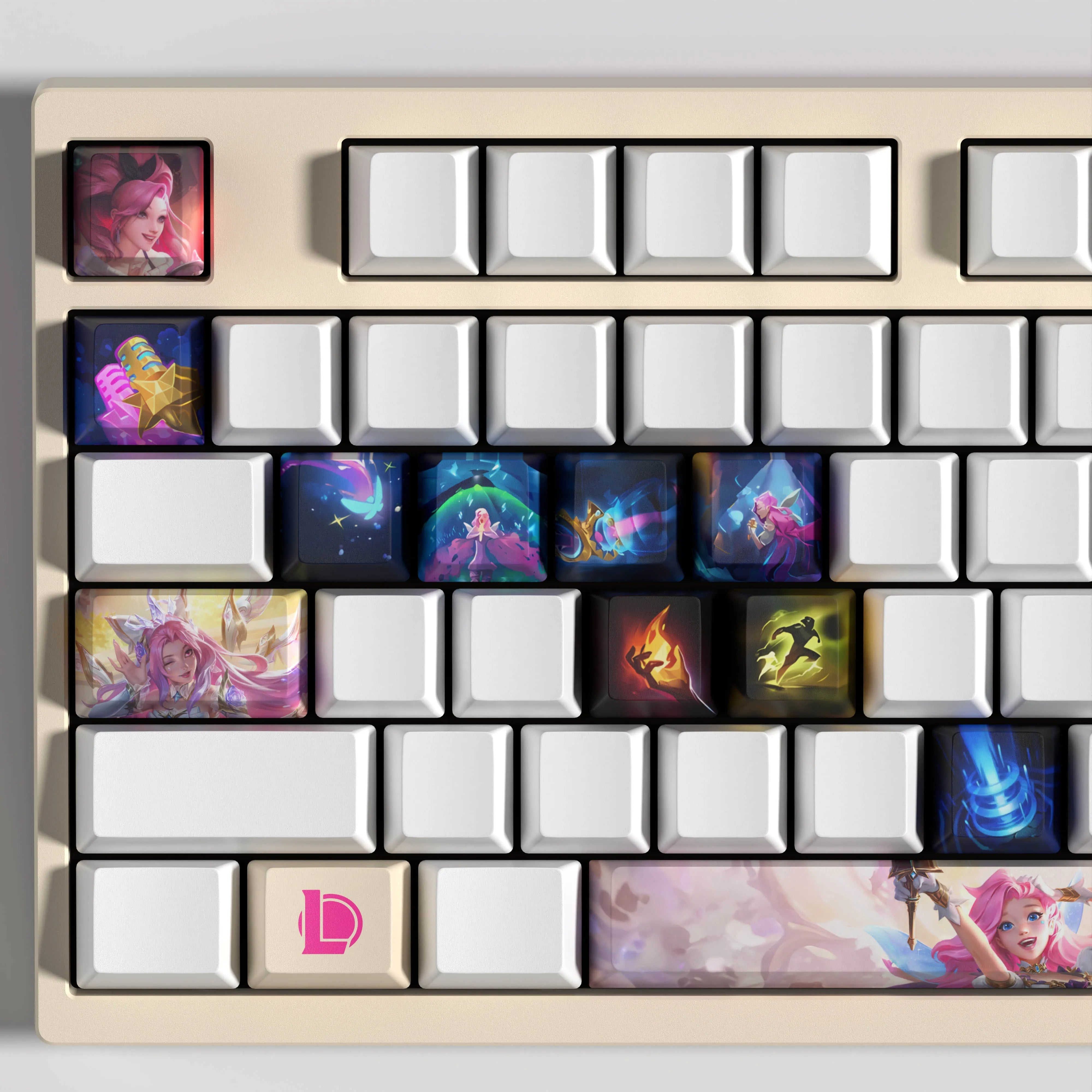 NEW SPECIAL EDITION League of Legends Seraphine Keycaps – 14 Key