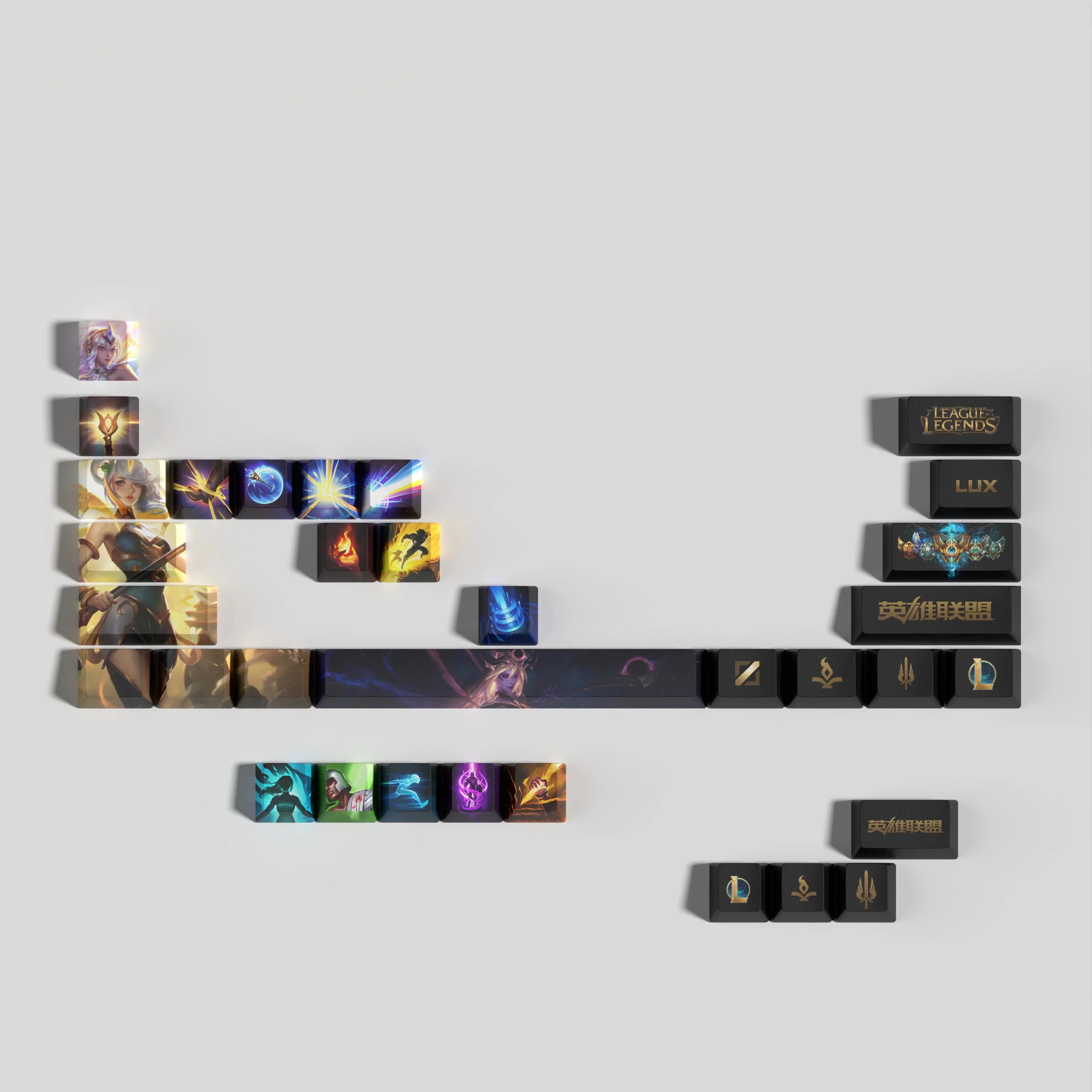 NEW League of Legends Lux Keycaps – 29 Key