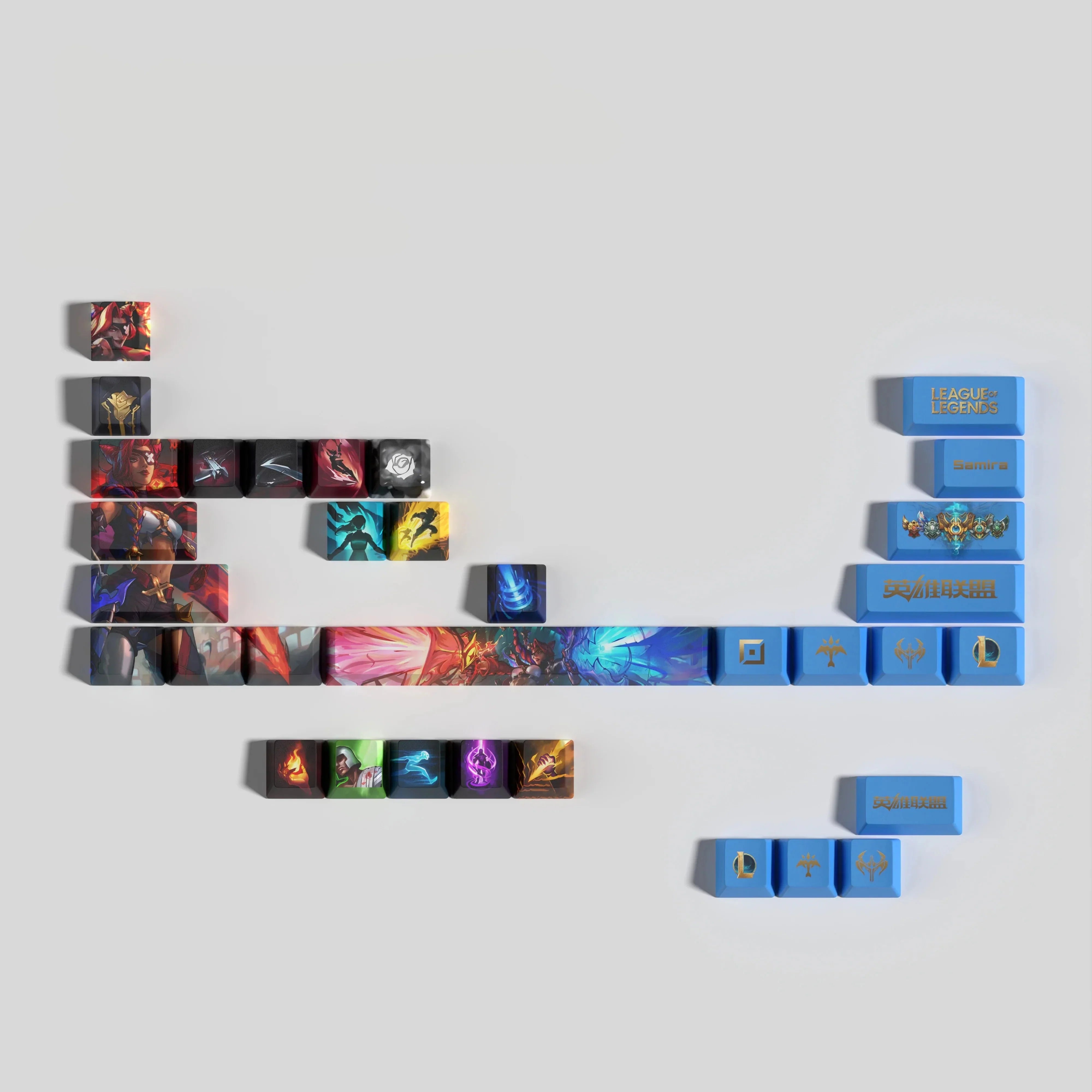 NEW League of Legends Samira Keycaps – 29 Key