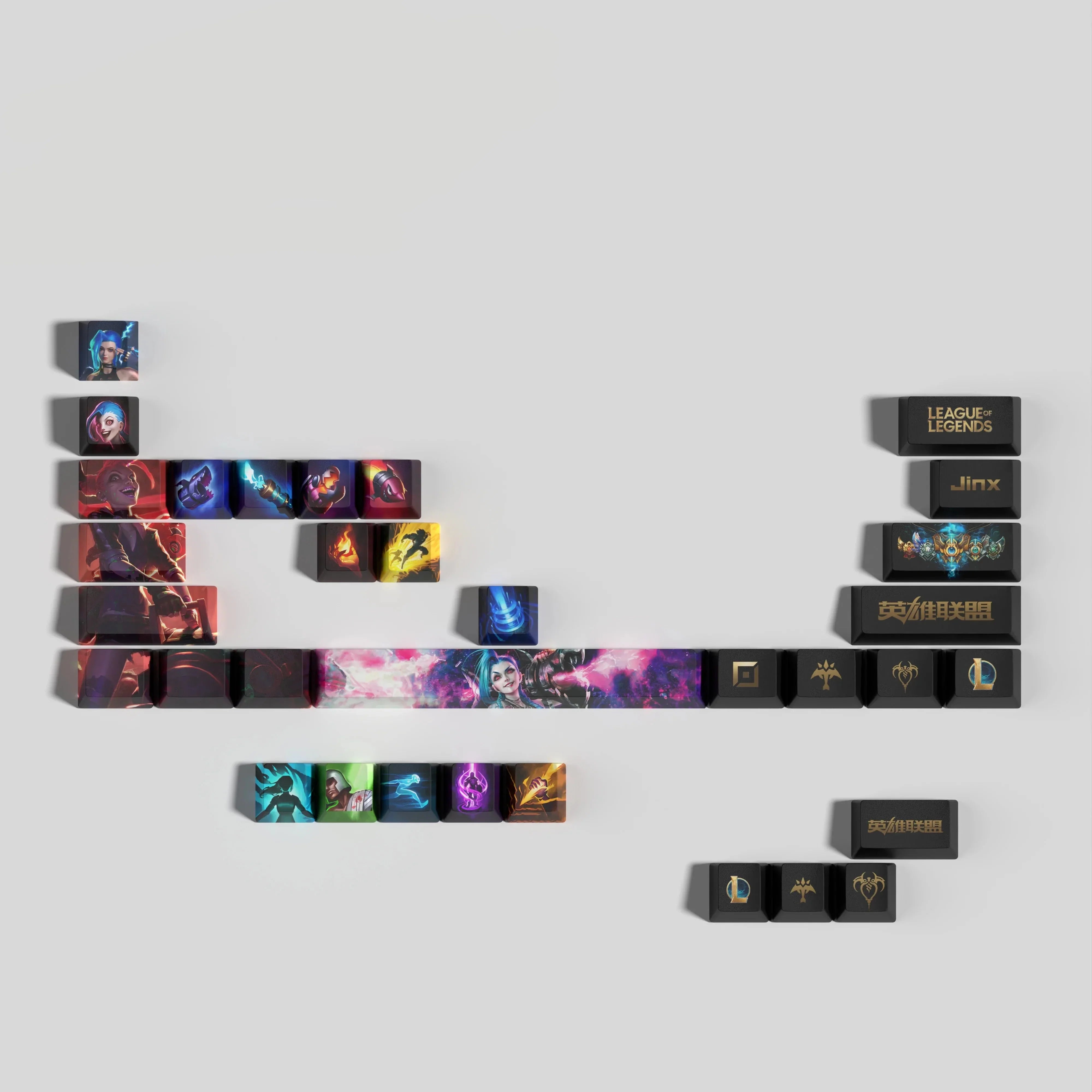 NEW League of Legends Jinx Keycaps – 29 Key